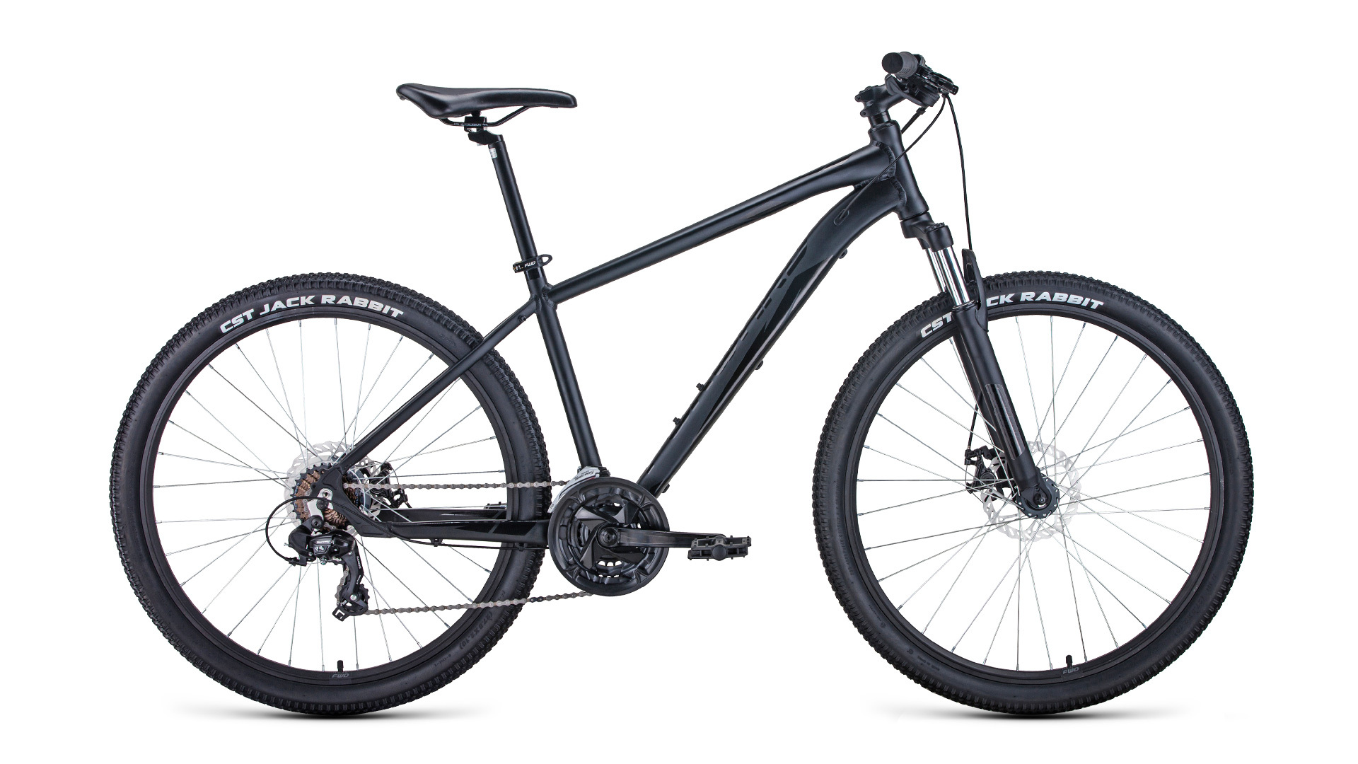 Велосипед Forward APACHE 27,5 2.0 D (27.5" 21ск рост19") 2022 черный/матовый/черный