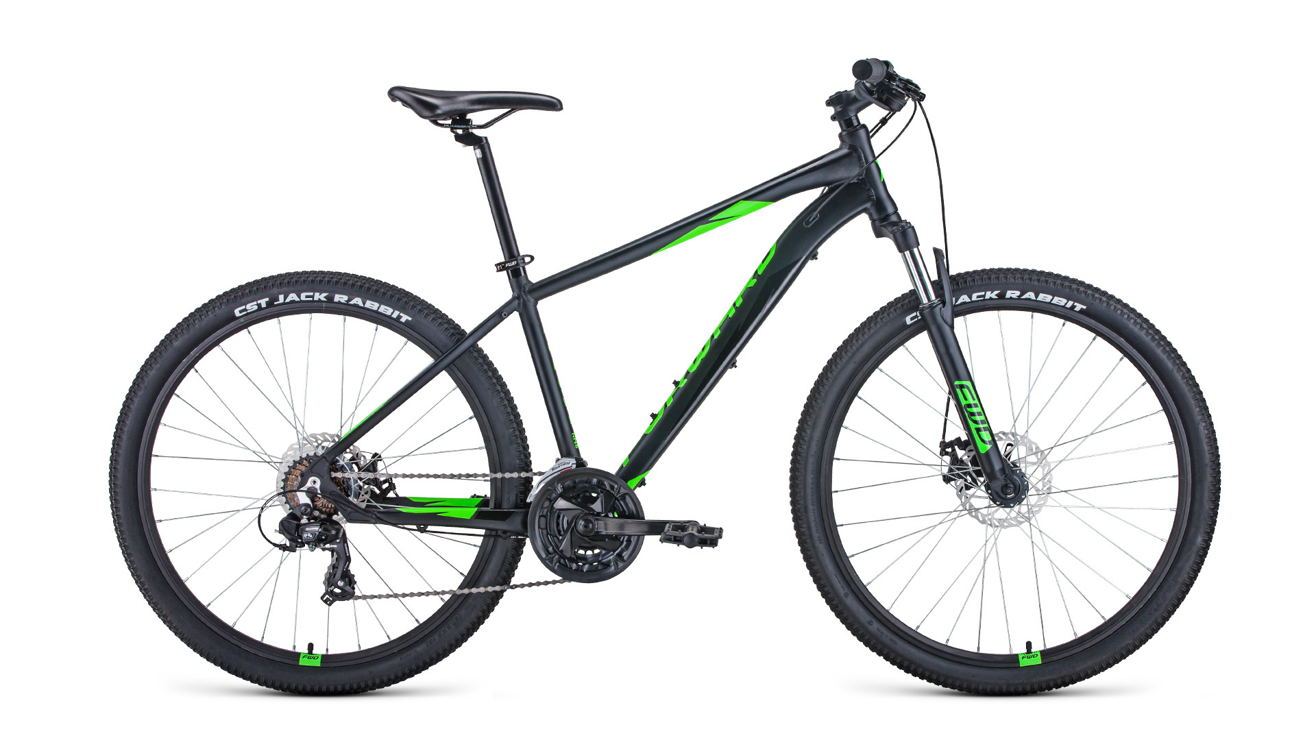 Велосипед Forward APACHE 27,5 2.0 D (27.5" 21ск рост19") 2022 матовый/ярко-зеленый