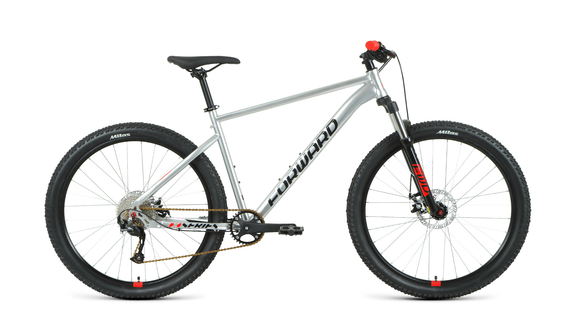 Велосипед Forward SPORTING 27,5 XX (27.5" 9ск рост19) 2022 серебристый/черный