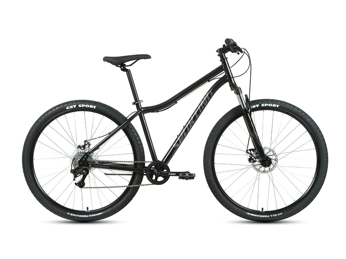 Велосипед Forward SPORTING 29 2.2 D (29" 21ск рост19") 2022, черный/темно серый