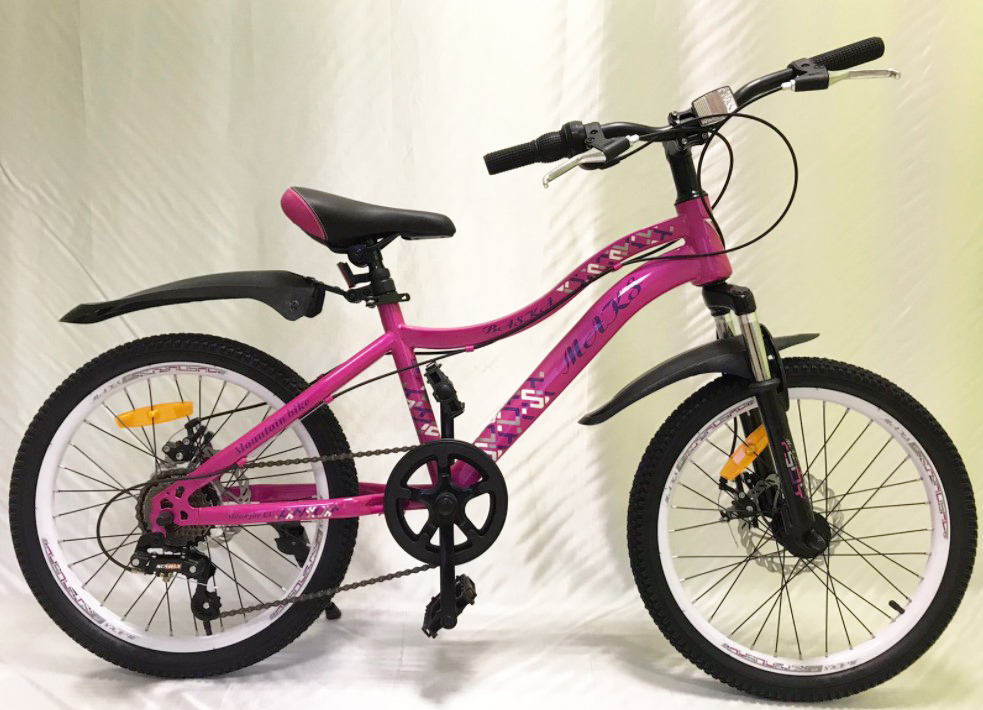 Велосипед 20" ТМ MAKS, BASKA DISC, рама 12" розовый