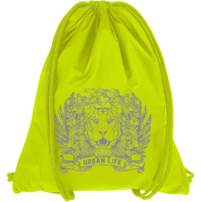 Мешок-рюкзак "Lion" салатовый Neon SM-107 