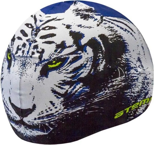 Шапочка д/плавания AT PSC 425 силикон синяя(тигр)