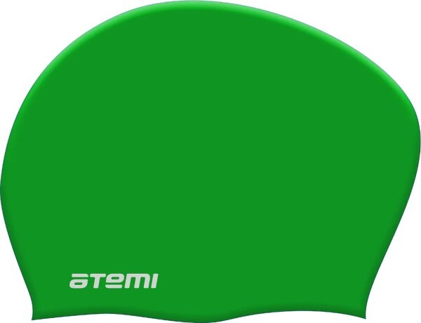 Шапочка д/плавания ATEMI, LC-09 силикон (д/длин волос), зеленая