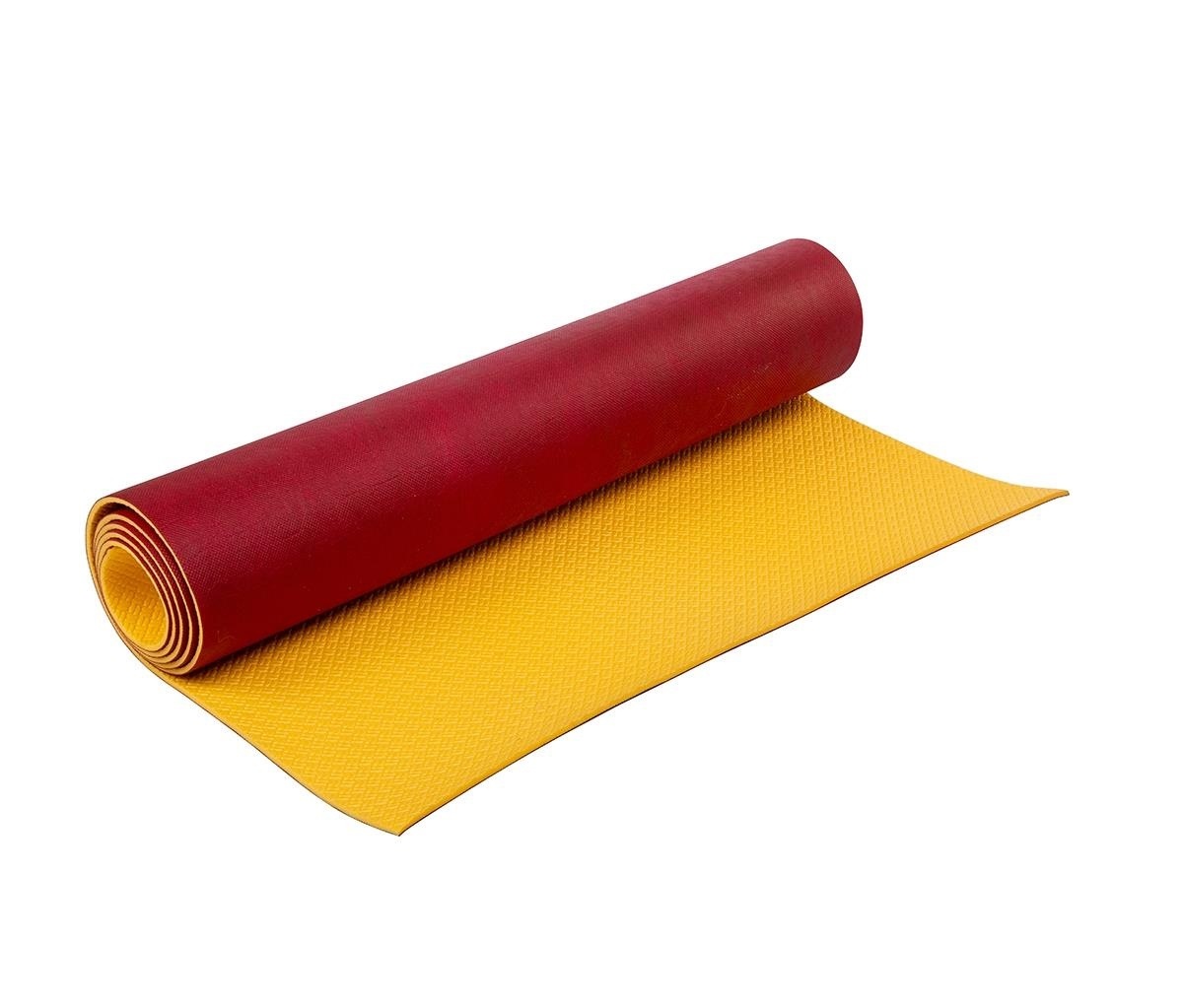 Коврик Decor Лето дубл. тканью 1800х600х4, желт. (идеален в жару)плотность 50кг/м3