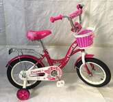Велосипед 14" детский ZIGZAG, мод. GIRL, малиновый