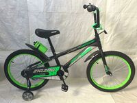 Велосипед 16" детский ZIGZAG, мод. CROSS, зеленый