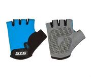 Перчатки STG детск.мод.819 с защитной прокладкой,застежка на липучке, размер S,синие