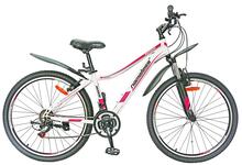 Велосипед 26 Nameless S6200W, белый/розовый, 15"