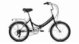 Велосипед Forward ARSENAL 20 2,0 (20" 6ск рост 14" скл) 2020-21черный/серый