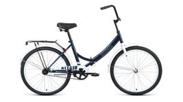 Велосипед Forward ALTAIR City 24 (24"1ск рост.16" скл) 2022 темно-синий/серый