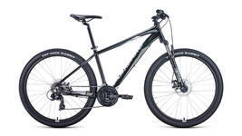Велосипед Forward APACHE 27,5 2.0 D (27.5" 21ск рост17") 2022 черный/серый