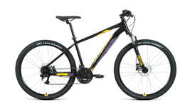 Велосипед Forward APACHE 27,5 3.2 HD (27.5" 24ск рост17") 2022 черный/оранжевый