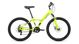 Велосипед Forward DAKOTA 24 2.0 D (24" 6ск рост 13") 2022, зеленый/фиолетовый RBK22FW24595