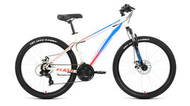 Велосипед Forward FLASH 26 2.0 D (26" 21ск рост15") 2022, белый/голубой
