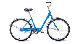 Велосипед Forward GRACE 26 1.0 (26" 1ск, рост 17") 2022, синий/белый