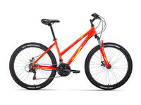 Велосипед Forward IRIS 26 2.0 D (26" 18ск рост 17") 2022, красный/желтый