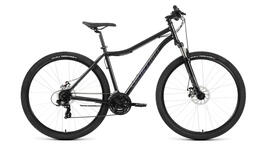 Велосипед Forward SPORTING 29 2.0 D (29" 21ск рост19") 2022, черный/темно серый 