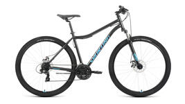 Велосипед Forward SPORTING 29 2.0 D (29" 21ск рост19") 2022, черный/бирюзовый