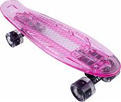 Скейтборд пластик. Transparent 22 light pink 1/4 TLS-403