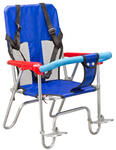 Кресло JL-190 детское велосипедное синее, размер 37х32,5х55 см, крепление на багажник, 