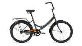 Велосипед Forward ALTAIR City 24 (24"1ск рост.16" скл) 2022 темно-серый/оранжевый