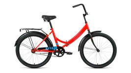 Велосипед Forward ALTAIR City 24 (24"1ск рост.16" скл) 2022 красный/голубой