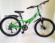 Велосипед 24" ТМ MAKS, JOY DISC, рама 11,5" зеленый