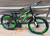 Велосипед 24" ТМ MAKS, CROSS MD, рама 13" черно/зеленый (123733)
