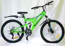 Велосипед 20" ТМ MAKS, RUNNER DISC, двухпод рама 13" зелен