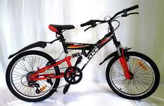 Велосипед 20" ТМ MAKS, SOFT V двух подв рама 14" красный