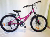 Велосипед 24" ТМ MAKS, JOY DISC, рама 11,5" розовый
