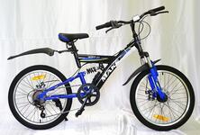 Велосипед 20" ТМ MAKS, SOFT V двух подв рама 14" синий