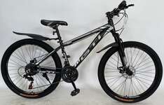 Велосипед 26" Rook GTI MA260D, черный/серебристый 14" MA260D-BK/SR-14