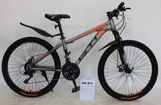 Велосипед 26" Rook GTI MS261D, серебристо/оранжевый 14" MS261D-SR/OR-14