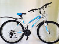 Велосипед TOPGEAR STYLE V21ск рама16", белый/синий