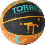 Мяч баскетб. TORRES TT №5 резина, черный-мультиколор B02125