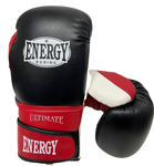 Перчатки бокс Energy ПУ 551- 8унц черно-красные