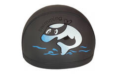 Шапочка для плавания детская Дельфин (ПУ) (черная) E41280