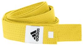 Пояс для единоборств Adidas Club 280см желтый