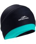 Шапочка для плавания 25DEGREES Duplo Black/Aquamarine 25D21015A, полиамид, для длинных волос