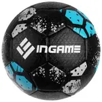 Мяч футбольный INGAME FREESTYLE, №5 черный/голубой/белый
