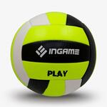 Мяч волейбольный INGAME Play №5 черн/белый/зелёный