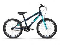 Велосипед Forward ALTAIR MTB HT 20 1.0 (20" 1ск.рост 10.5") 2022, темно-синий/бирюзовый