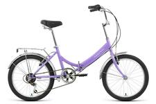 Велосипед Forward ARSENAL 20 2,0 (20" 6ск рост 14" скл) 2022 фиолетовый/белый, 