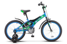 Велосипед  STELS 18" Jet 10" Голубой/зеленый, арт. Z010