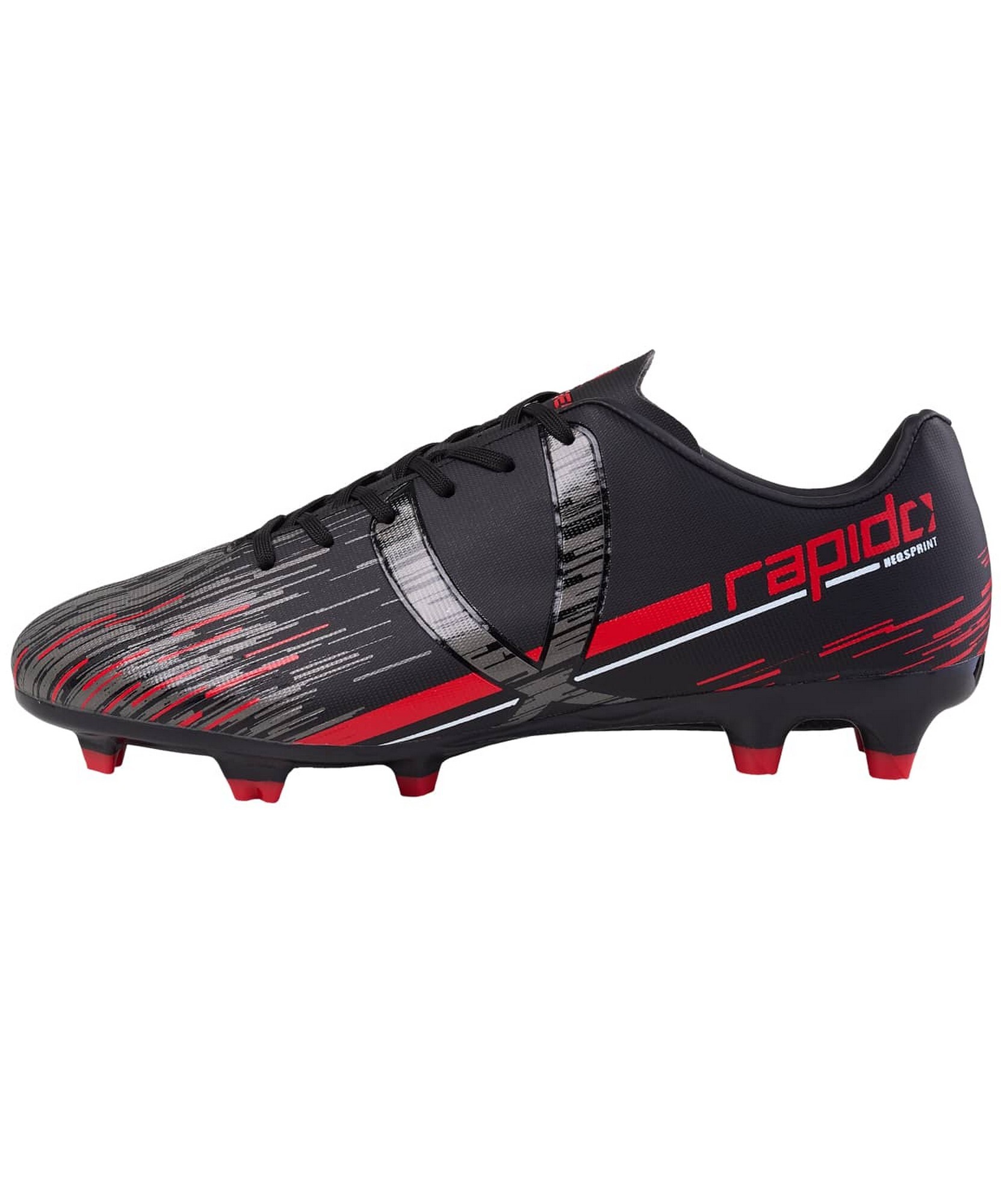 Бутсы футбольные Jögel Rapido FG Black/grey, детские (30)