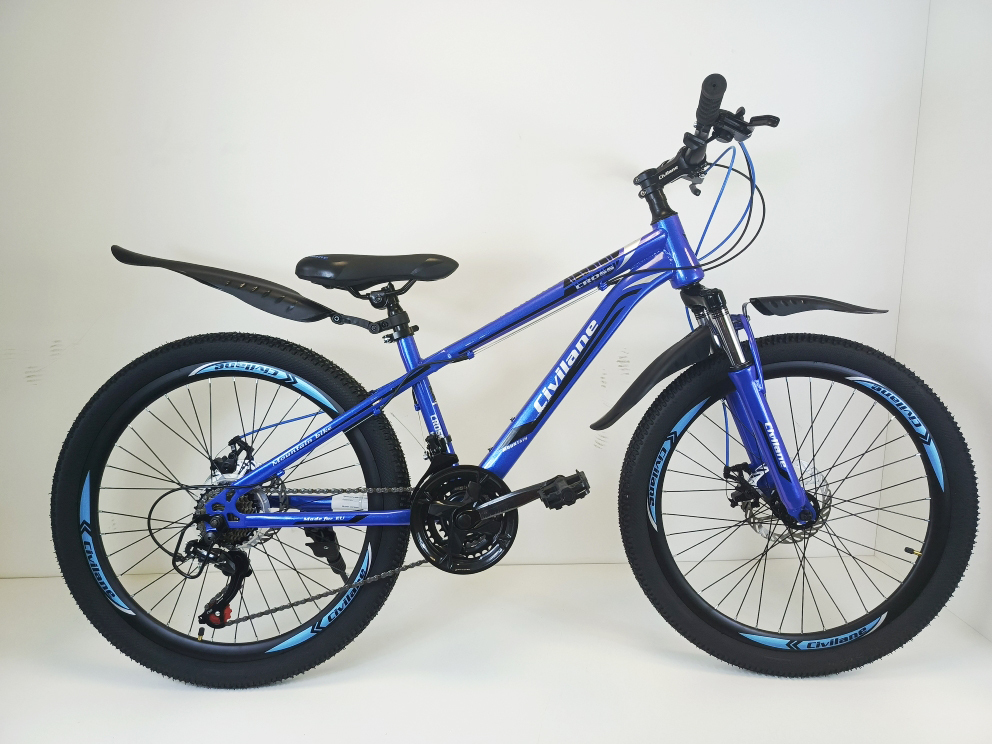 Велосипед 24" ТМ Civilane, CROSS MD, рама 15" DARK  BLUE/BLACK