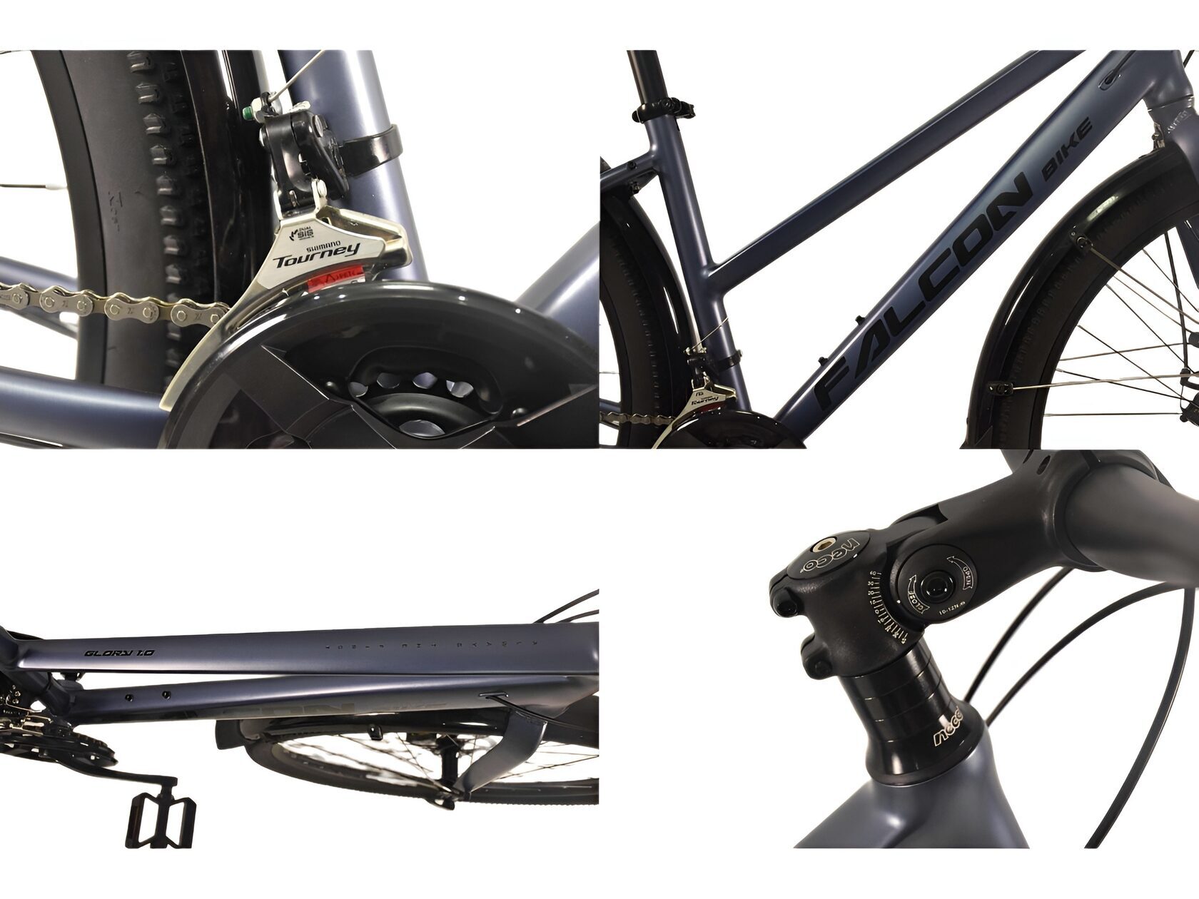 Велосипед FALCON BIKE 29" GLORY 1.0 серый, алюминий, размер М