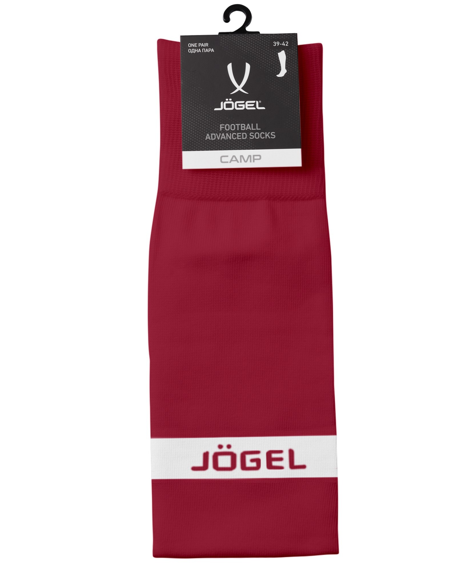 Гетры футб. Jogel CAMP ADVANCED SOCKS, гранатовый/белый р43-45